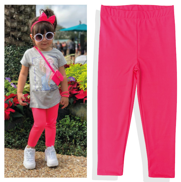 Legging Infantil de Neoprene Rosa Neon Fun Colors Yoyo na EuroBabyKids