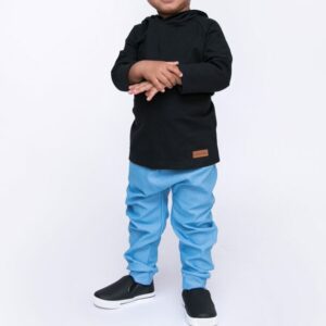 Calça Sarouel Jeans Fake Azul Clara - 1 a 10 anos