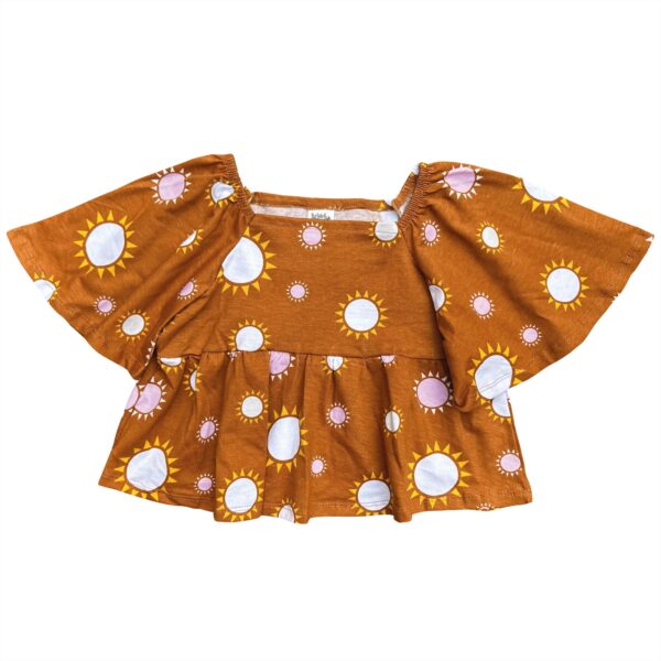 Blusa Infantil Juvenil Manga Sino Algodão Estampa Sol