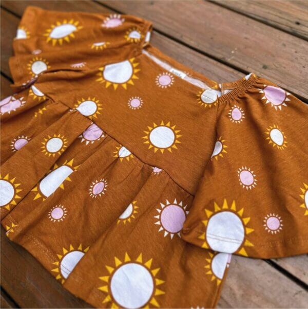 Blusa Infantil Juvenil Manga Sino Algodão Estampa Sol - Image 2