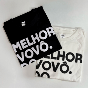 Camiseta Masculina Manga Curta 100% Algodão Melhor Vovô do Mundo