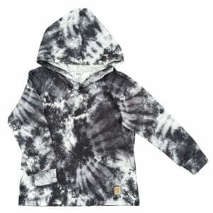 Blusa Infantil Unissex Capuz Moletinho Algodão Estampa Marmorizada