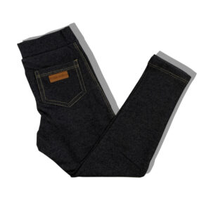 Calça Legging Infantil Jeans Fake Preta