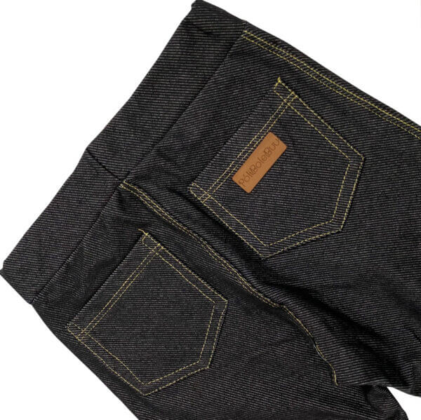 Calça Legging Infantil Jeans Fake Preta - Imagem 4