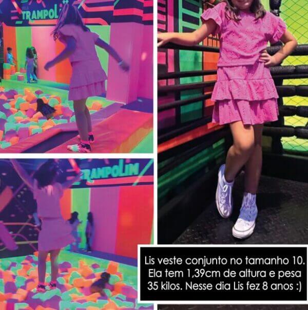 CONJUNTO INFANTIL SAIA SHORT E CROPPED  ANARRUGA - Imagem 5