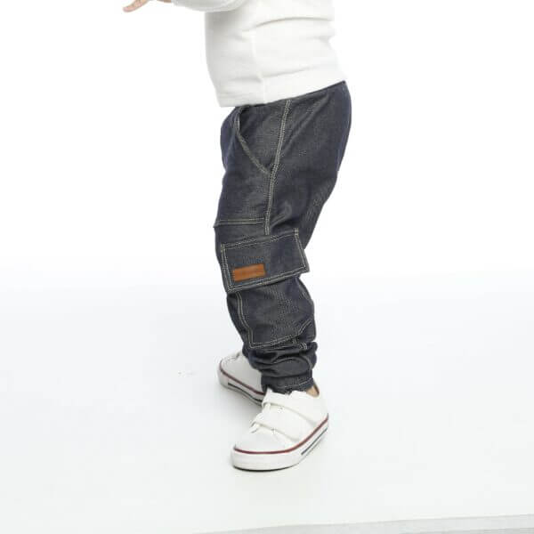 Calça Malha Jeans Infantil Cargo Unissex - Imagem 5