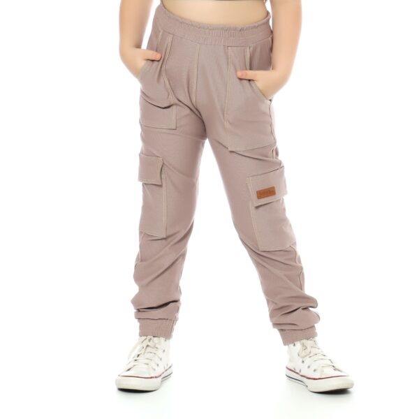Calça Malha Jeans Infantil Cargo Unissex - Imagem 9