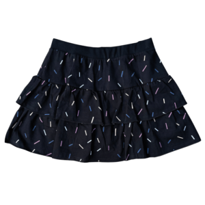 SAIA SHORT BABADO ALGODÃO INFANTIL  JUVENIL GRANULADO COLORIDO
