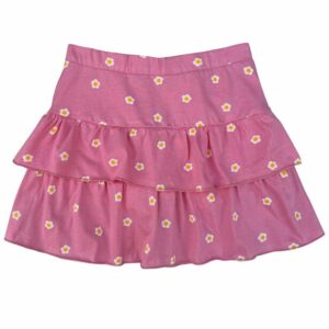 SAIA SHORT BABADO INFANTIL  JUVENIL MARGARIDAS