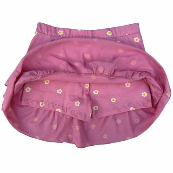 SAIA SHORT BABADO INFANTIL  JUVENIL MARGARIDAS - Imagem 2