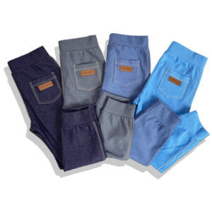 Calça Sarouel Jeans Fake Unissex - 1 a 10 anos