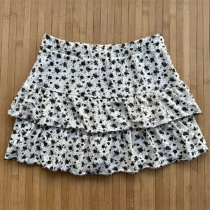 SAIA SHORT BABADO ALGODÃO INFANTIL  JUVENIL FLORAL