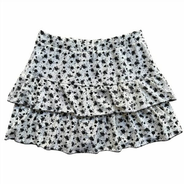 SAIA SHORT BABADO ALGODÃO INFANTIL  JUVENIL FLORAL - Imagem 5