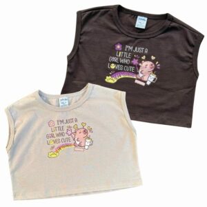 CROPPED CAPIVARA INFANTIL OVERSIZED 100% ALGODÃO