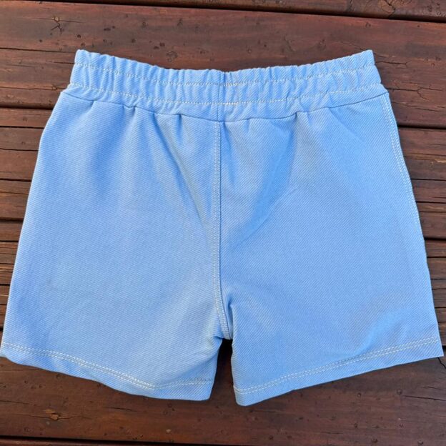 SHORT MALHA JEANS FAKE INFANTIL MENINA CAPIVARA - Imagem 4