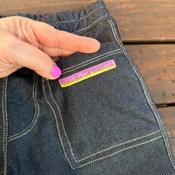 SHORT MALHA JEANS FAKE INFANTIL MENINA CAPIVARA - Imagem 6