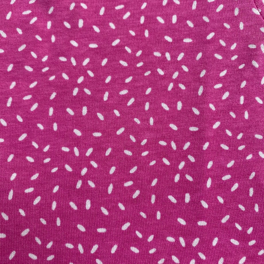 VESTIDO INFANTIL 100% ALGODÃO MANGA DUPLA GRANULADO ROSA - Imagem 4