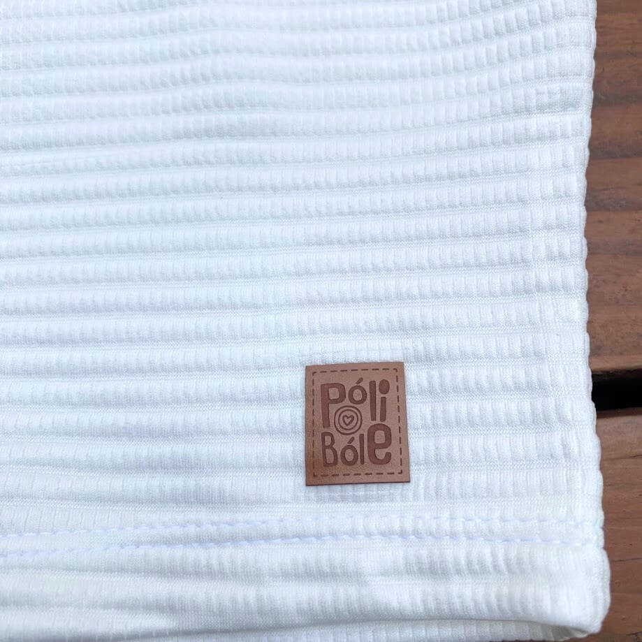 BLUSINHA INFANTIL REGATA VERÃO ANARRUGA PREMIUM OFF WHITE - Imagem 5