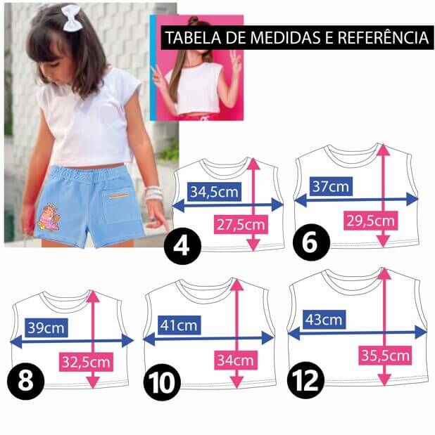 CROPPED CAPIVARA INFANTIL OVERSIZED 100% ALGODÃO - Imagem 7