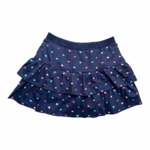 SAIA SHORT BABADO ALGODÃO INFANTIL  JUVENIL MARINHO POA