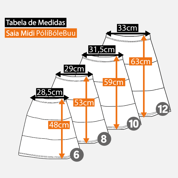 SAIA MIDI INFANTIL VERMELHA ALGODÃO PINGOS - Imagem 5