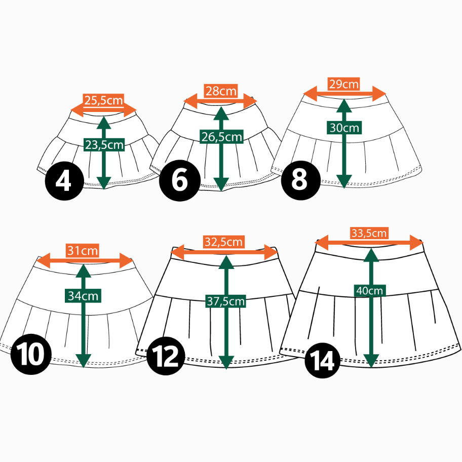 Saia Short Infanto Juvenil Jeans Fake - 04 a 14 anos - Imagem 5