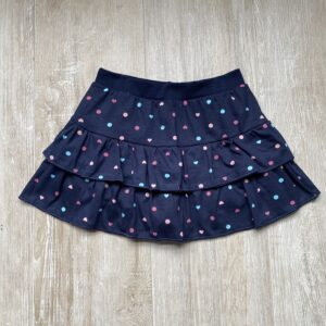 SAIA SHORT BABADO ALGODÃO INFANTIL JUVENIL MARINHO POA