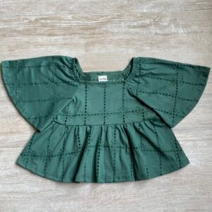 BLUSA INFANTIL MALHA PREMIUM  LAISE ALGODÃO VERDE