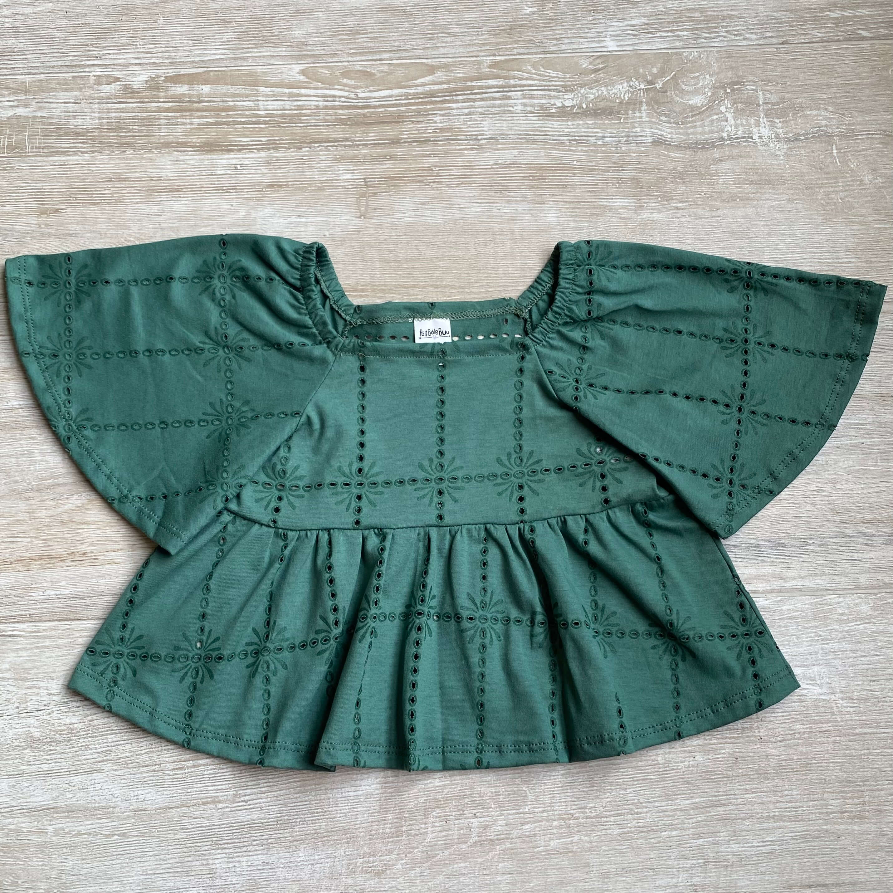 BLUSA INFANTIL MALHA PREMIUM LAISE ALGODÃO VERDE