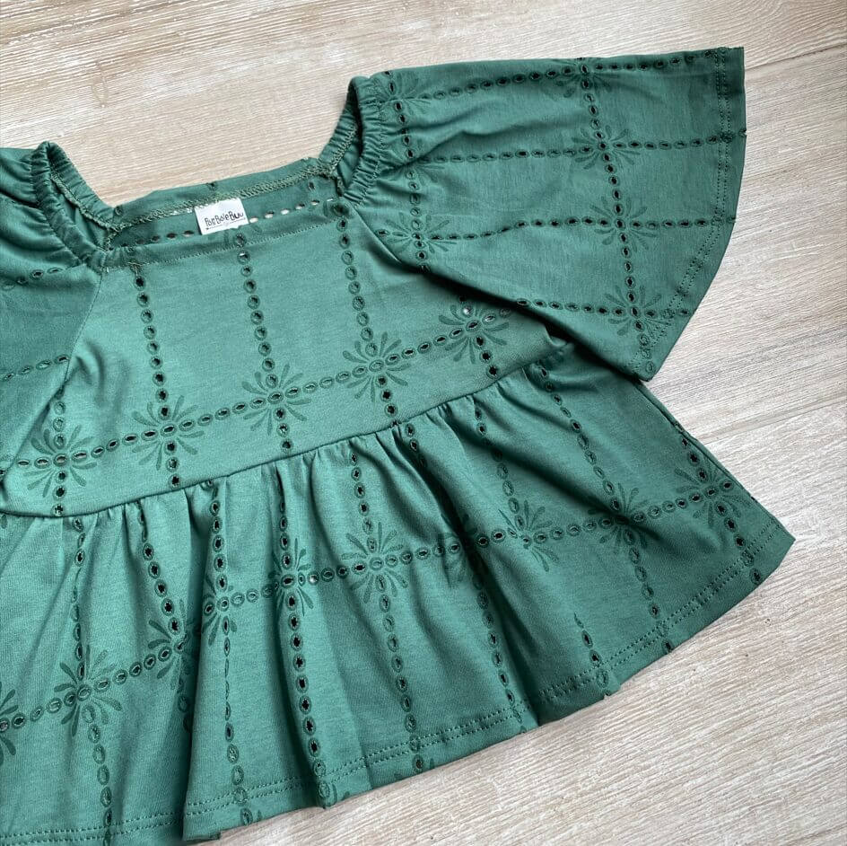 BLUSA INFANTIL MALHA PREMIUM LAISE ALGODÃO VERDE - Imagem 2